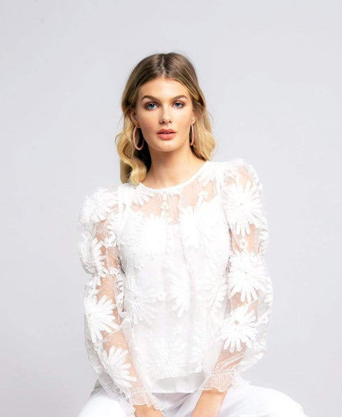 Brittany Blouse - Snowflake Martini